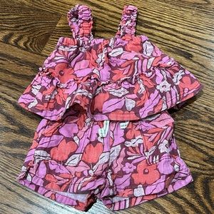 babyGap Gauze Ruffle Tank Top & Pull-On Shorts